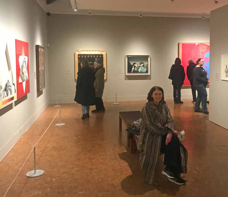 Holburne Museum exhibition Visitors enjoying the artworks.